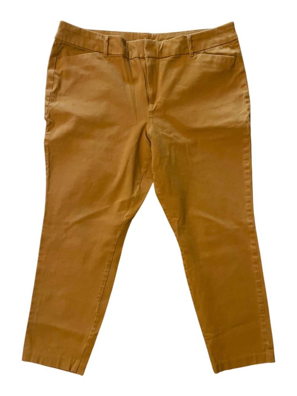 Old Navy Juniors Khaki Ankle Pants in Camel (honey mustard) sz 16